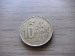 10.000  Líra 1996  Törökország ( Török Font )  ( 1 )
