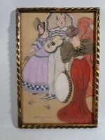 ART DECO GRAFIKA - SZOPOS SÁNDOR /1881-1954/