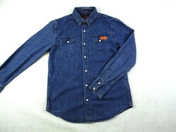 EREDETI SUPERDRY (M) ELEGÁNS HOSSZÚ UJJÚ FÉRFI FARMERING