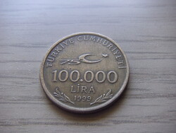 100.000  Líra 1999 Törökország ( Török Font )  ( 2 )