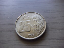 25.000  Líra 1998  Törökország ( Török Font )