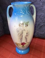 Antik duplafüles porcelán váza