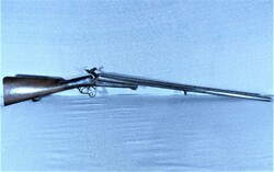 CSODÁS, ANTIK, DUPLACSÖVŰ LEFAUCHEUX PUSKA, ST. ETIENNE, CA. 1860!!!