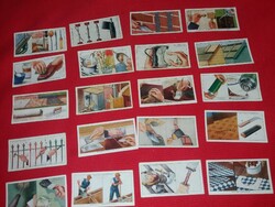 Antik 1930 gyűjthető PLAYERS NAVY CUT cigaretta reklámkártyák Találmányok eszközök 40 db egybe 7.