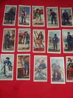 Antik 1930 gyűjthető PLAYERS NAVY CUT cigaretta reklámkártyák Hajós kapitányok 35 db egybe 11