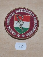 MH EGÉSZSÉGÜGYI PARANCSNOKSÁG KARJELZÉSE 40.