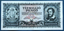 Tízmillió Pengő 1945, EF+-aUNC.