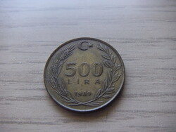 500  Líra 1989 Törökország ( Török Font )  ( 2 )