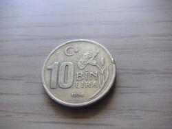 10.000  Líra 1996  Törökország ( Török Font )  ( 2 )