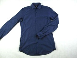 EREDETI HUGO BOSS SLIM FIT (M) ELEGÁNS HOSSZÚ UJJÚ FÉRFI SÖTÉTKÉK ING