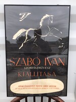 1957 Plakát Szabó Iván szobrászművész !!