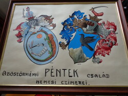 Böszörményi PÉNTEK CSALÁD Nemesi címere