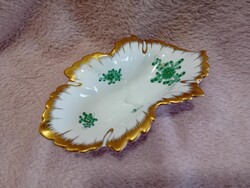 2504/8 Herendi porcelán Waldstein mintás levél alakú tálka
