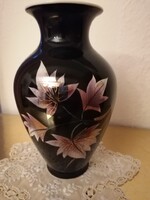 Bakos Éva,Herendi, kézzel festett vázája