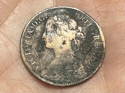 Angol farthing 1873 - Viktória (1837-1901) brit fitying 1/4 penny érme