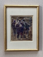 Balla László /1906-1974/  --Munkának vége akvarellje.
