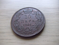 10  Para  1868  Szerbia