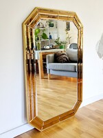 Hatalmas vintage kristályüveg tükör, LV 1091