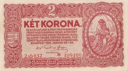 2 korona 1920 január 1