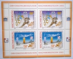 B273 / 2002 Orvoskongresszusok blokk postatiszta