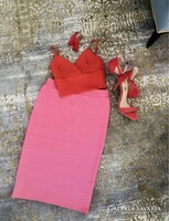 River Island 38-as pink alkalmi, parti szoknya, rózsaszín ceruzaszoknya