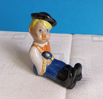 Art Deco Komlós Fiú Kerámia Figura
