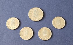 Alumínium 1 és 2 pengő lot 5 db.