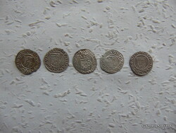 Habsburg ezüst dénár 5 darab LOT ! 07