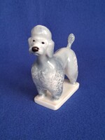 Szinte ingyen! Hibátlan Zsolnay uszkár / pudli kutya porcelán figura, Őry F.