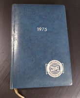 1975-ös napló. Párt gyűlések Kádár stb témából leírás. Tűzóltó főhadnagy. //300T//.
