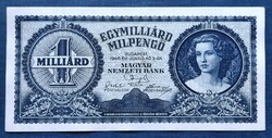 Egymilliárd Milpengő 1946, EF+-aUNC.