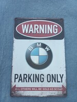 Retro BMW fémtábla