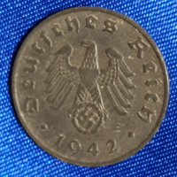 Német Harmadik Birodalom 1942. B. 1 reichspfennig horogkereszttel (2331)