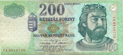 200 forint 2001 "FA" 1.