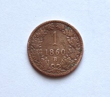 1 Krajcár 1860 B.