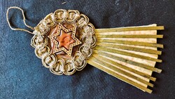 NAGYON RÉGI JUDAIKA ZSIDÓ KARÁCSONY - HANUKA DEKORÁCIÓ KARÁCSONYFADÍSZ DÁVID CSILLAG