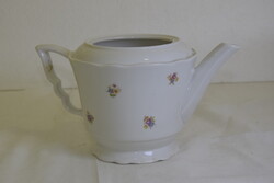 Zsolnay porcelán teáskanna, virágos teás kiöntő A270