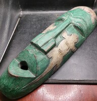 Eredeti afrikai óceáni szertartás kézi faragott maszk, 16 x 50 cm-es.3610b