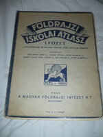 Régi földrajzi iskolai atlasz térkép horthy kor irredenta
