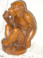 MATÉKA SÁNDOR (1890-1971     ):MAJOM FASZOBOR 25 CM 1930