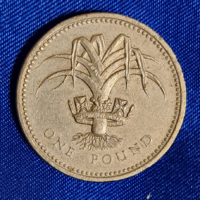 1990.  1 font, Bogáncs, recézett peremírással  Anglia (1821)