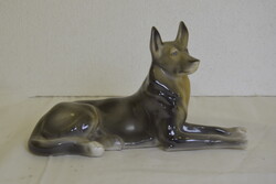Hollóházi porcelán kutya A267