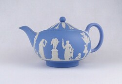 1V675 Régi antik jelenetes Wedgwood porcelán teáskanna