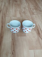Zsolnay porcelán pöttyös bögre (2 db)