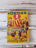 Dr. Oetker sütemény receptes füzet, színes és fekete fehér képekkel, 20. század eleje-közepe