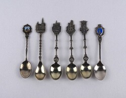 1V803 Régi különböző városokból származó díszkanál csomag 6 darab