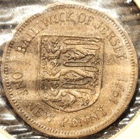 Jersey 1 Új penny, 1971.