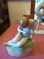 Zsolnay porcelán kisfiú