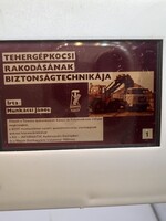 Régi diafilm, oktató film: tehergépkocsi rakodás.... 5641