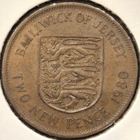 Jersey 2 Új penny, 1980.